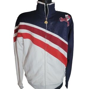Billabong Y2K White Performance Jacket with Red and Navy Accents L